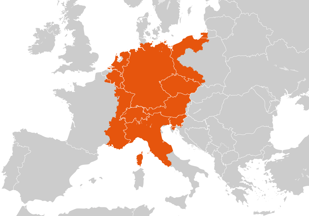 Kart over det tysk-romerske riket