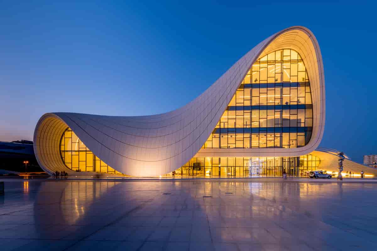  Heydar Aliyev Center i Baku, Azerbaijan