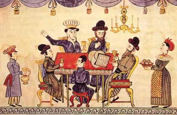 Populært motiv blant jøder i Ukraina (1800-tallet).