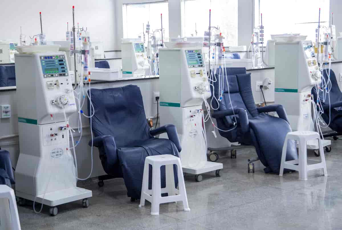 Rom med dialysemaskiner