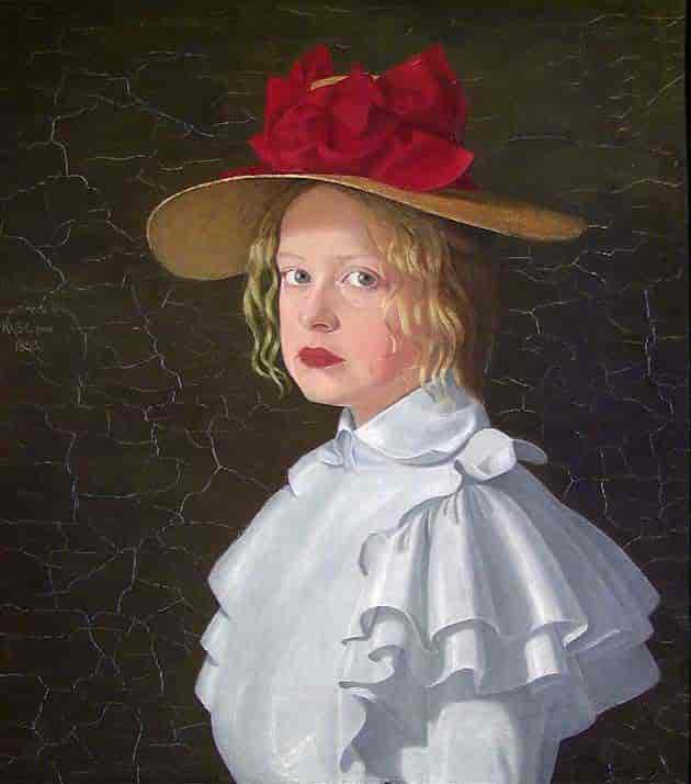Kunstnerens søster Magna, 1898