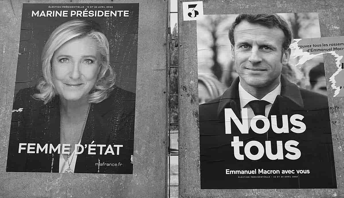 Le Pen og Macron