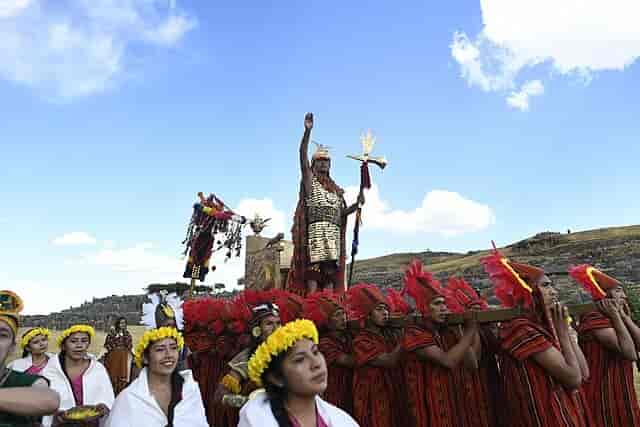I høylandet i Peru feries fremdeles Inti Raymi, solfesten.