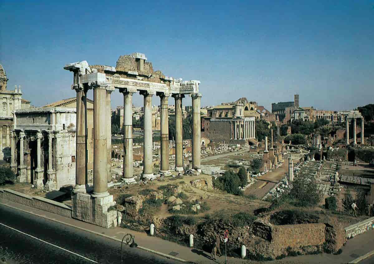 Forum (Forum Romanum) (foto, fra Kapitol)