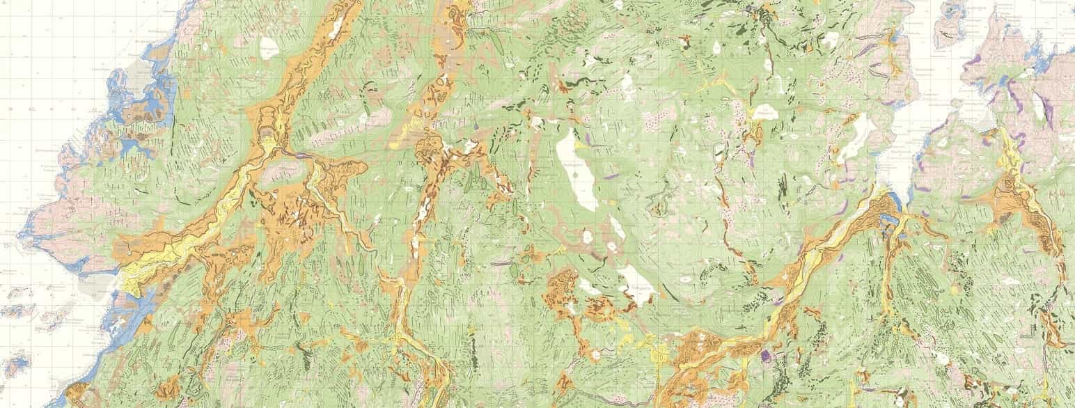 Geologisk kart 125. Børselvfjellet–Lille Porsangen