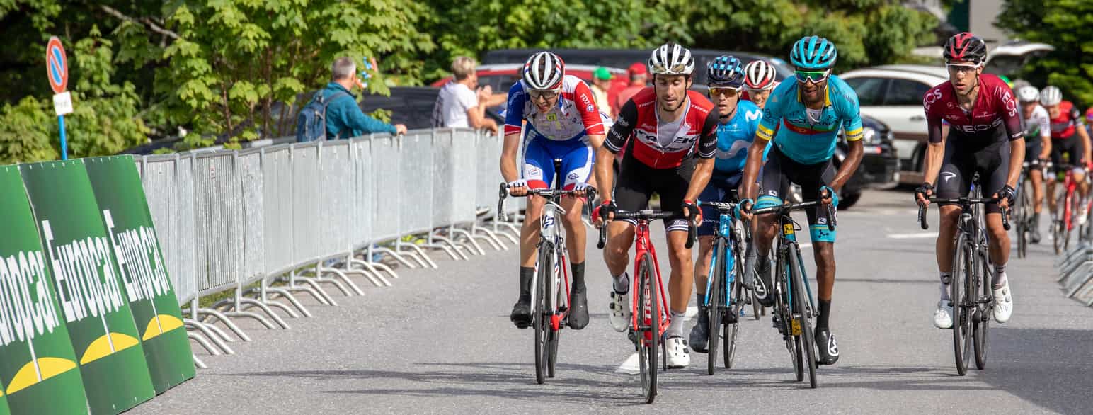 Innspurten på 6. etappe av Sveits rundt i 2019. 
