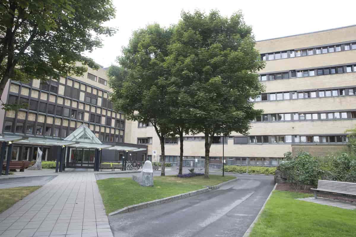 Telemark sykehus' inngangsparti