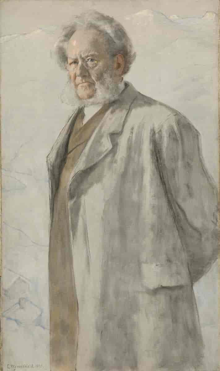 Portrett av forfatteren Henrik Ibsen