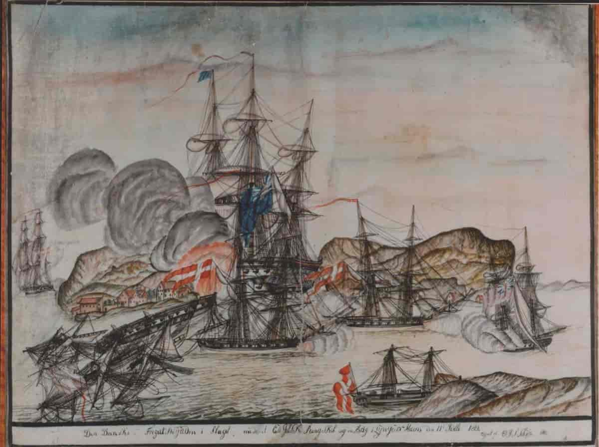 Slag i Lyngørs havn 1812