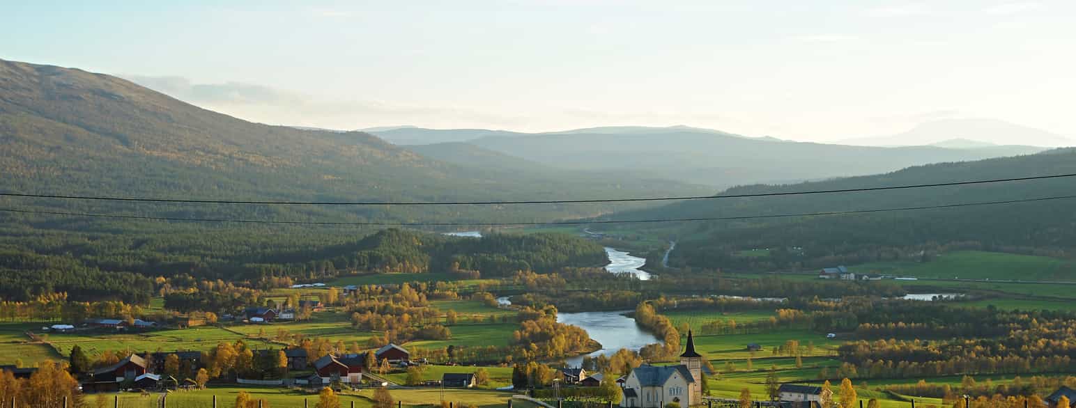 Os kommune, med Glåma.