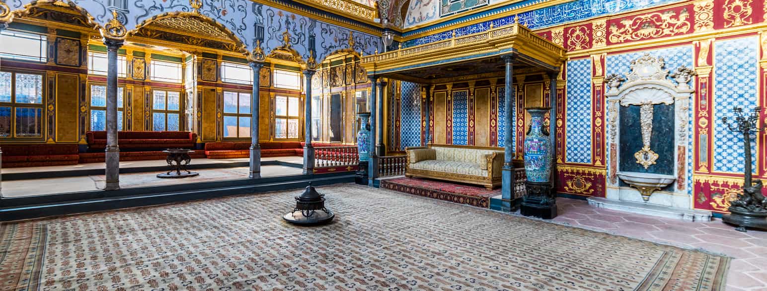 Tronrommet i haremet i Topkapi-palasset i Istanbul. 