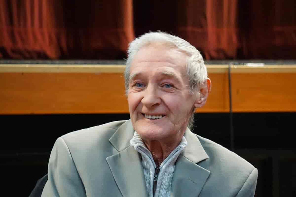 Paddy Hill, ein av seks irar som vart utsett for justismord ved feilaktig dom for IRA-bombing i Birmingsham i 1974.