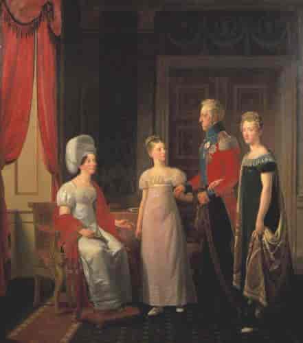Frederik 6. med familie.