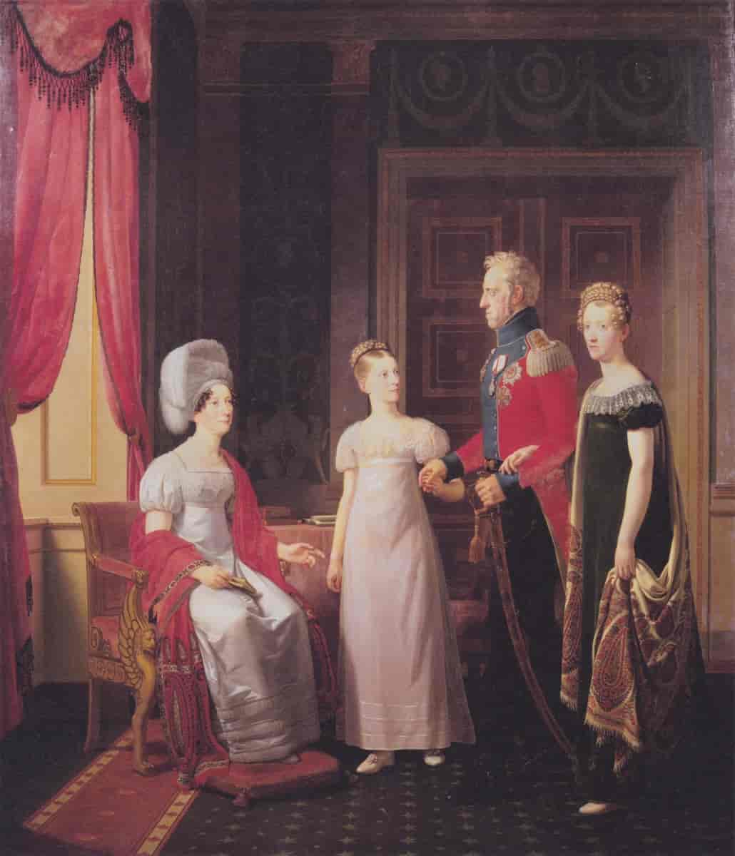 Frederik 6. med familie.