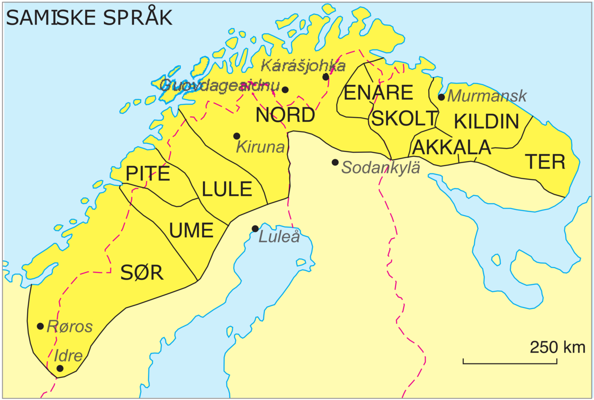 Samiske språkområder
