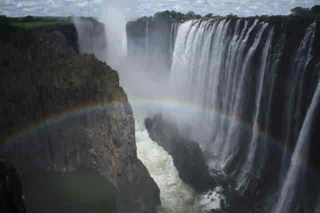 Victoriafallene på Zambias side