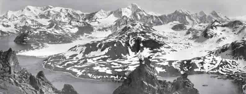 Panorama av Sør-Georgia tatt i forbindelse med Endurance-ekspedisjonen, 1914-1917