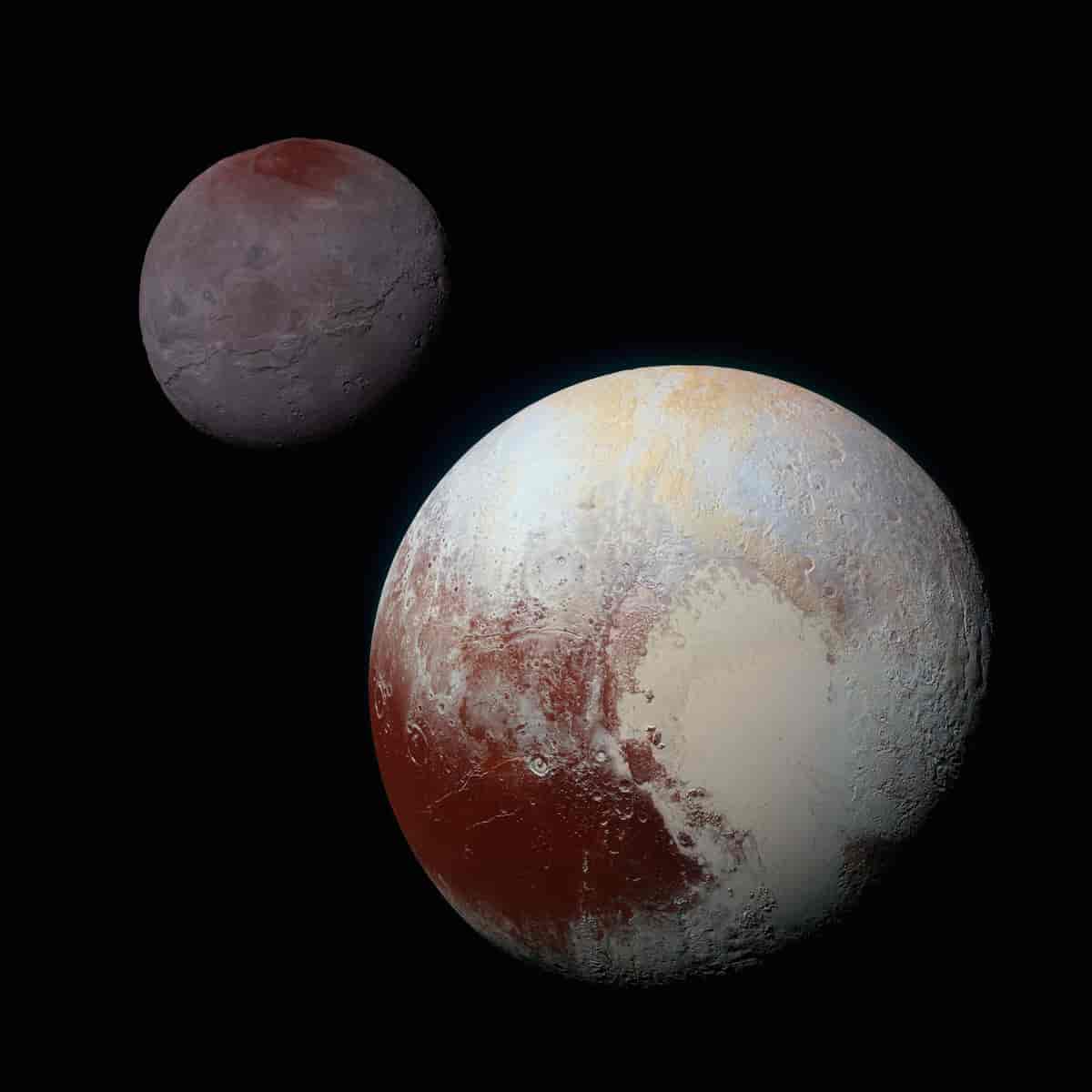 Pluto og månen Charon