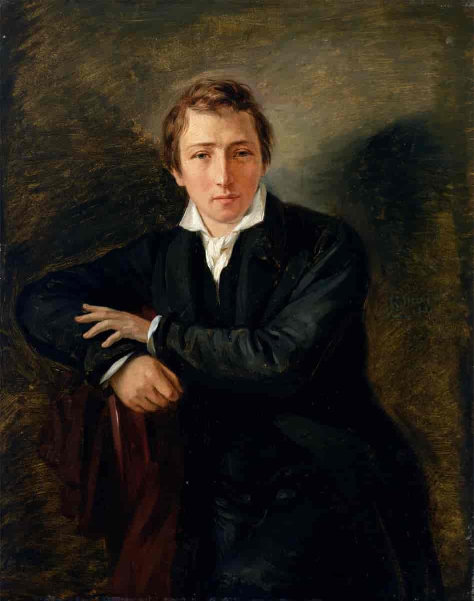 Heinrich Heine, malt av Moritz Daniel Oppenheim (1831)
