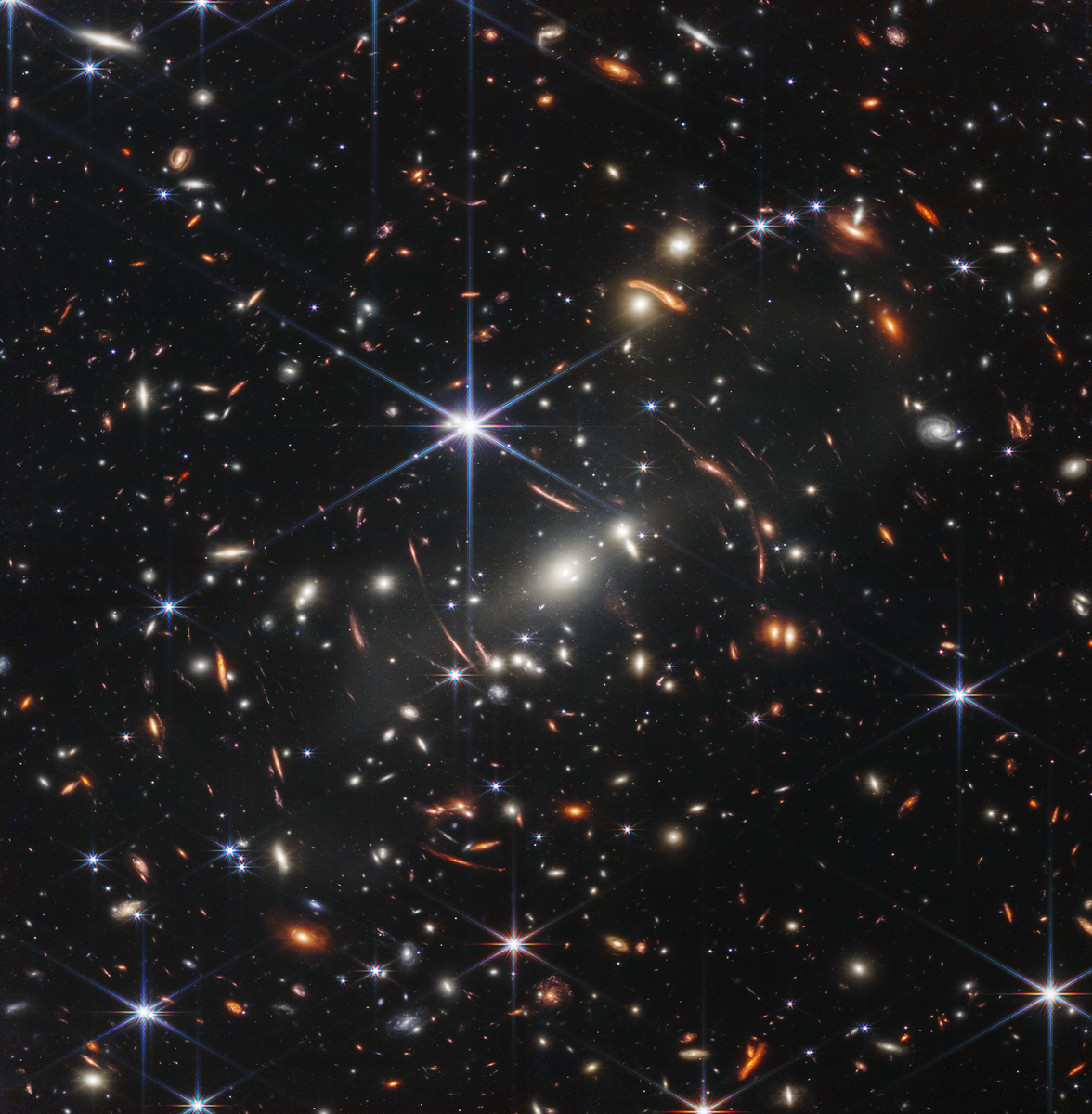 Opptak med JWST som viser galakser og galaksehoper