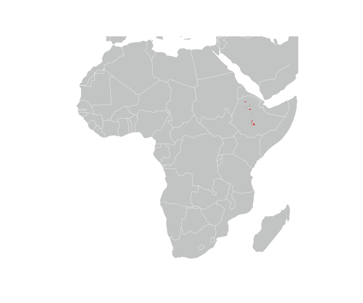 utbredelse av etiopiaulv