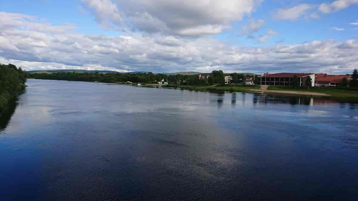 Ivalojoki - her ved tettstedet Ivalo