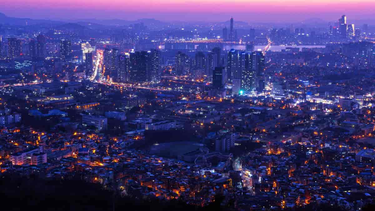 Seoul sett fra Namsan