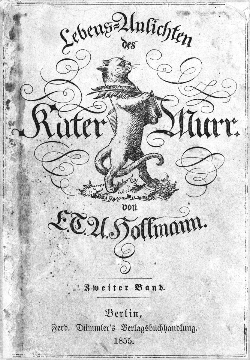 Bokomslag til en utgave av "Lebens-Ansichten des Katers Murr" (1855)
