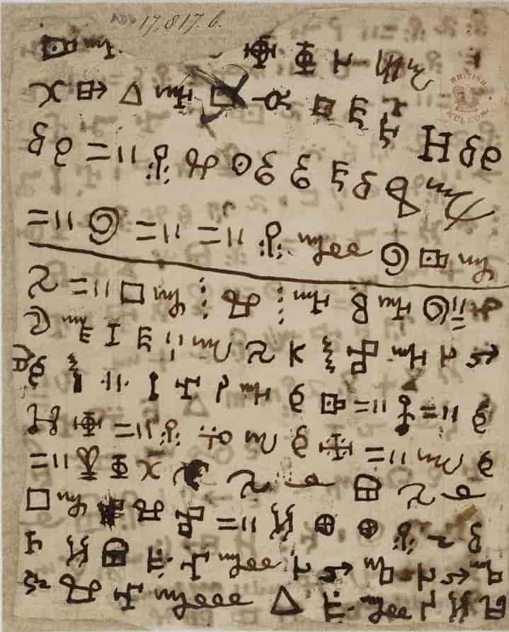 Brev skrevet i vai-skrift fra 1840-tallet
