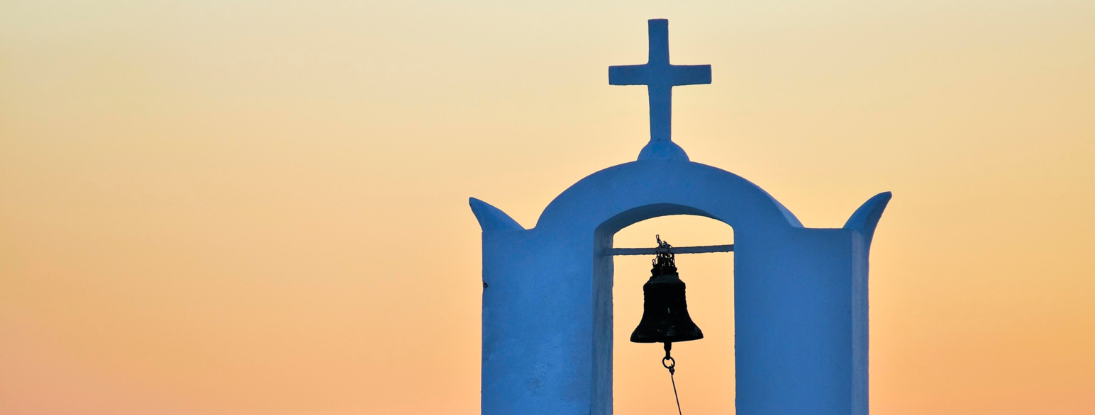 Kirkeklokke på Santorini