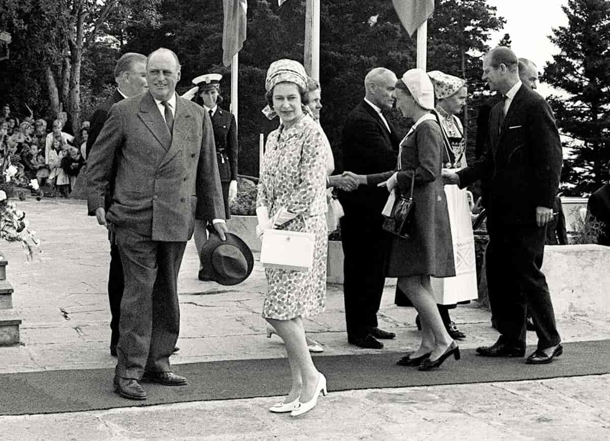Elizabeth 2. på besøk i Norge i 1969