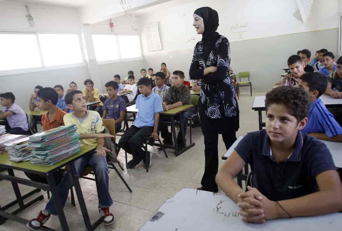 Klasserom i Palestina