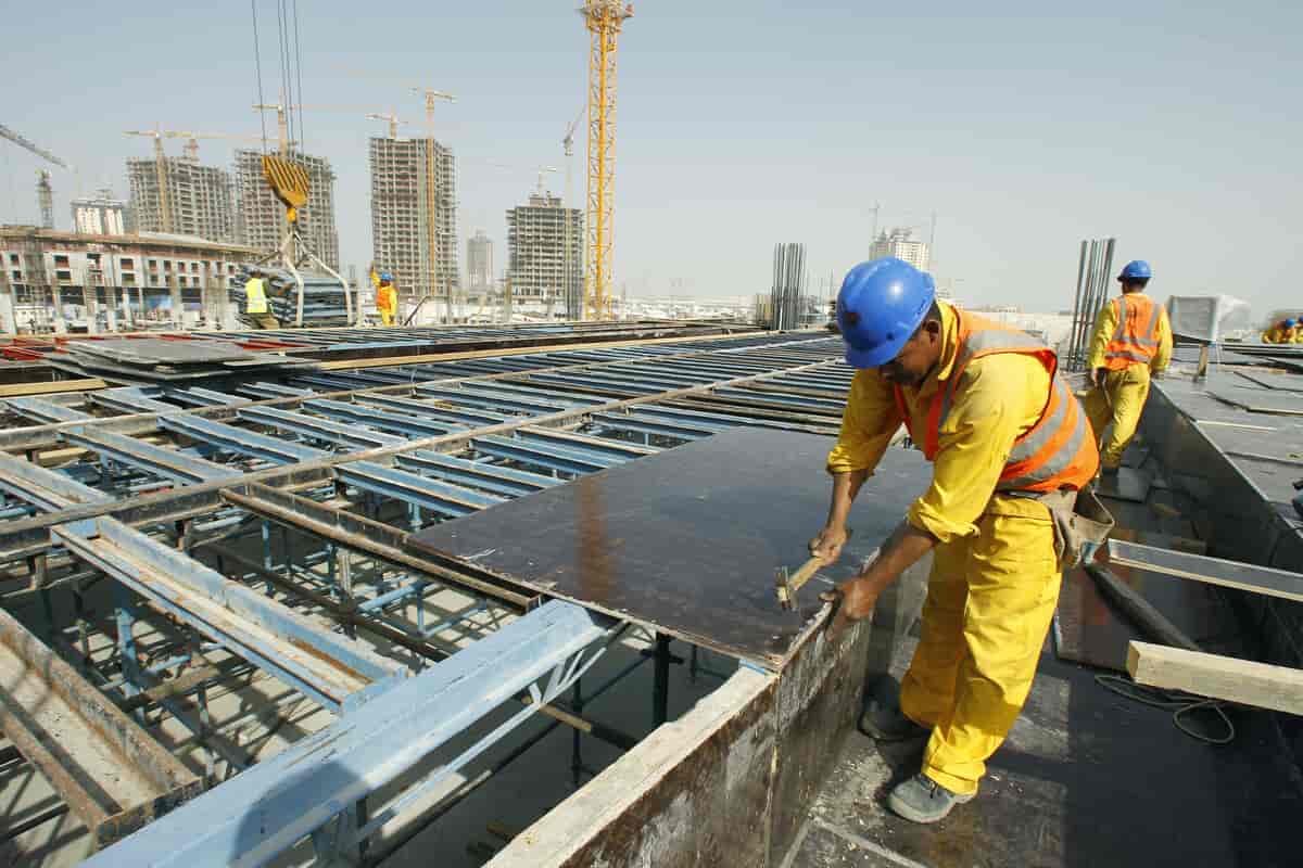 Bygningsarbeidere i Qatar