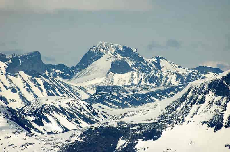 Galdhøpiggen er Norges høyeste fjell