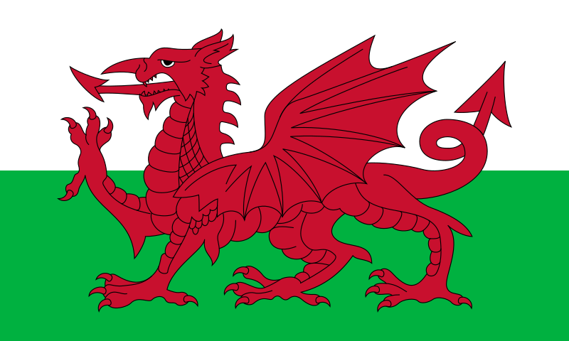 Wales' flagg