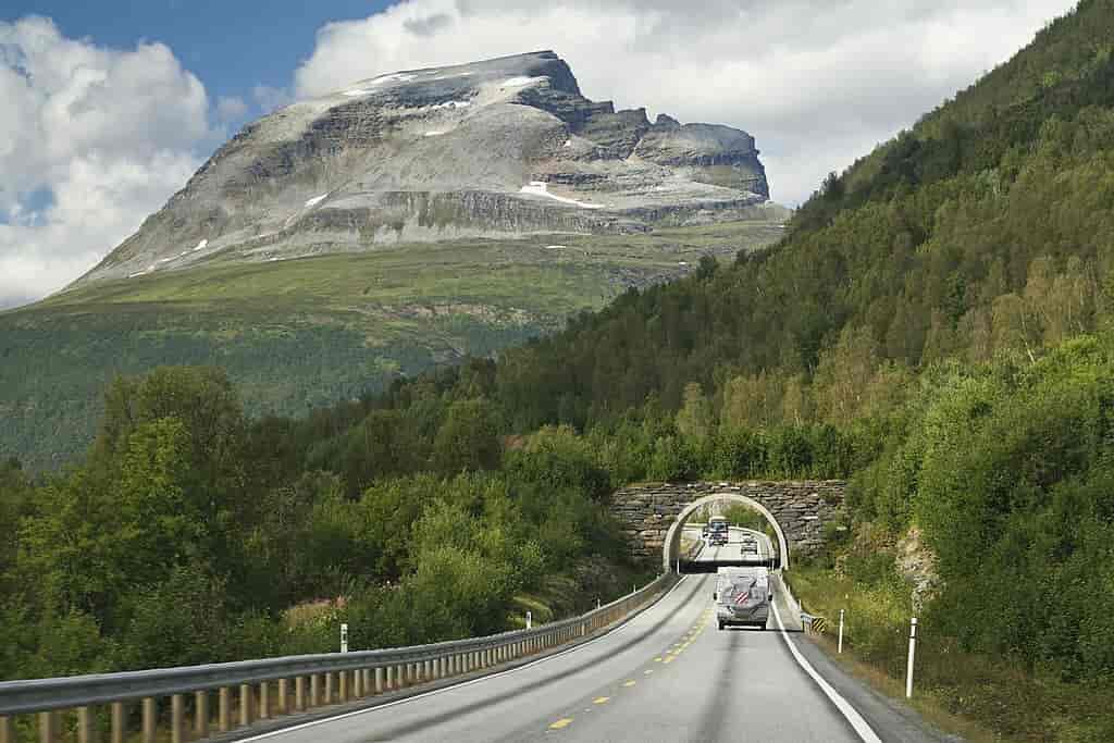 Europavei 8 gjennom Balsfjord