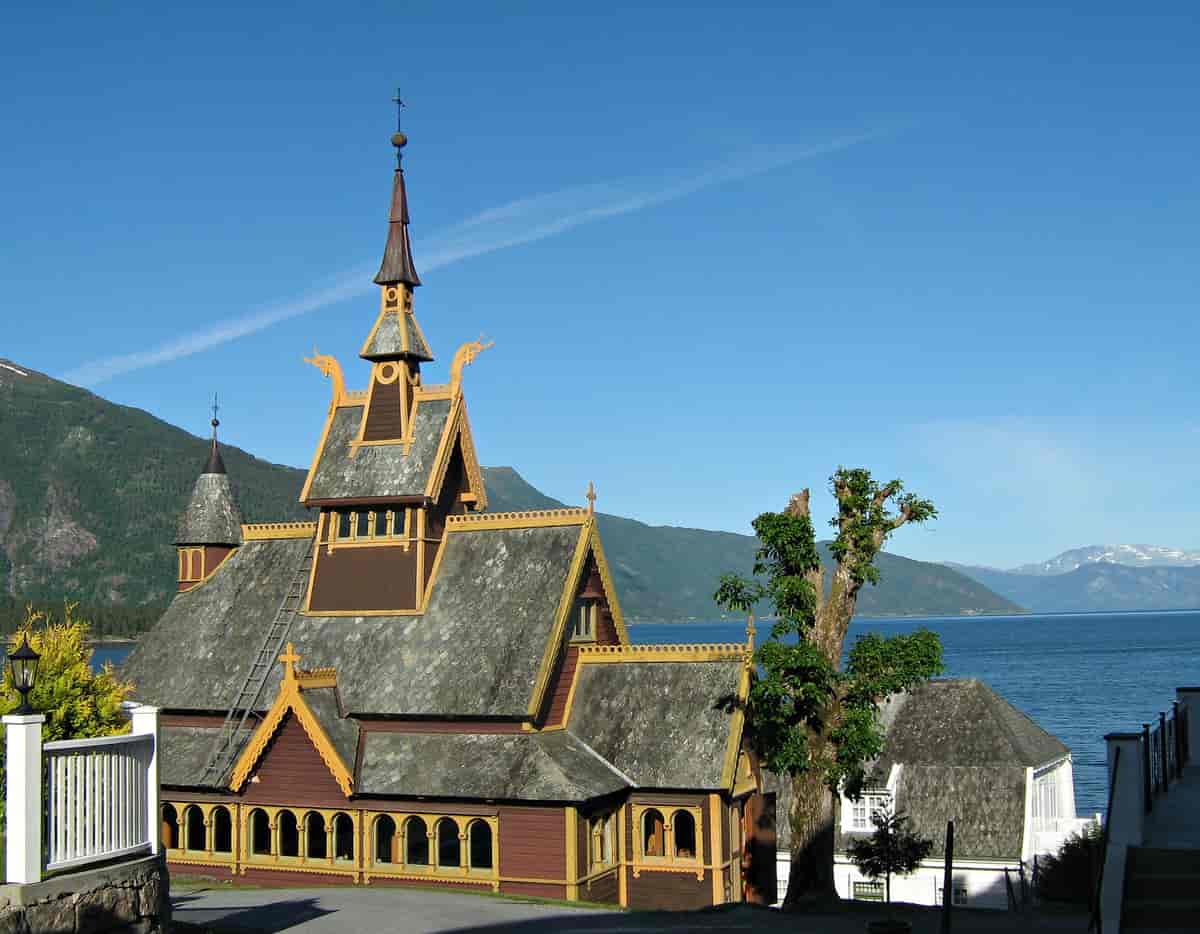 St. Olafs stavkyrkje i Balestrand.