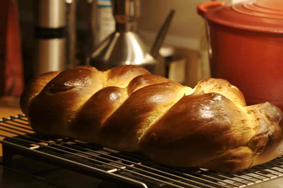 Hallah-brød bakt til sabbat