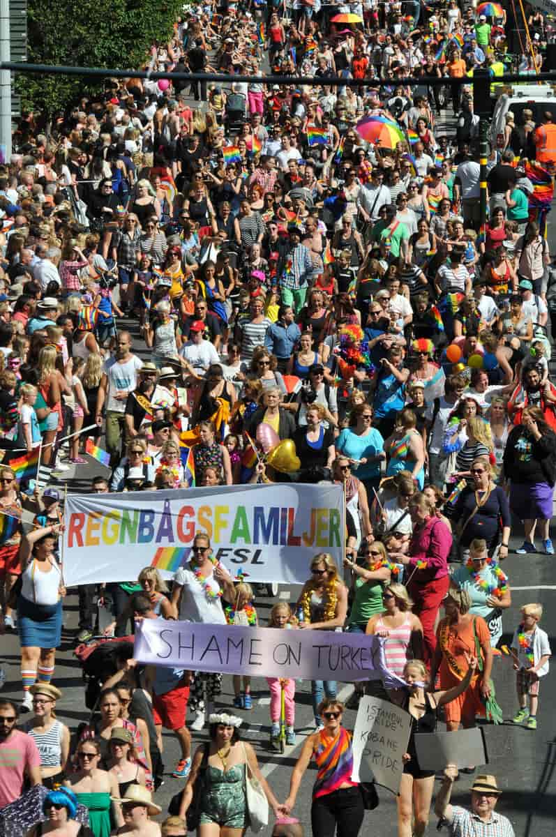 Prideparade i Stockholm 1. august 2015