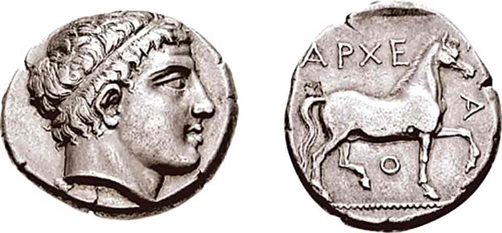 Mynt med Arkhelaos