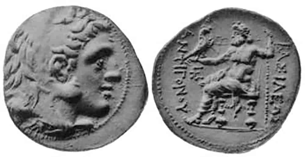 Mynt med Antigonos 1.