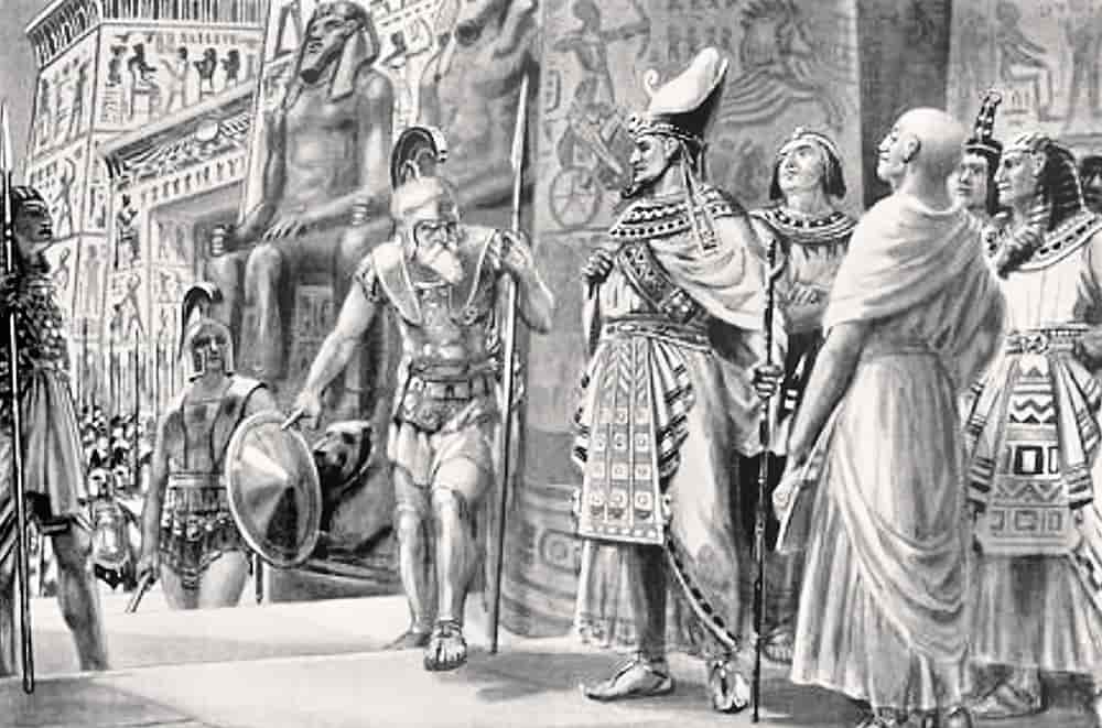 Khabrias, Agesilaos og farao Teos i Egypt