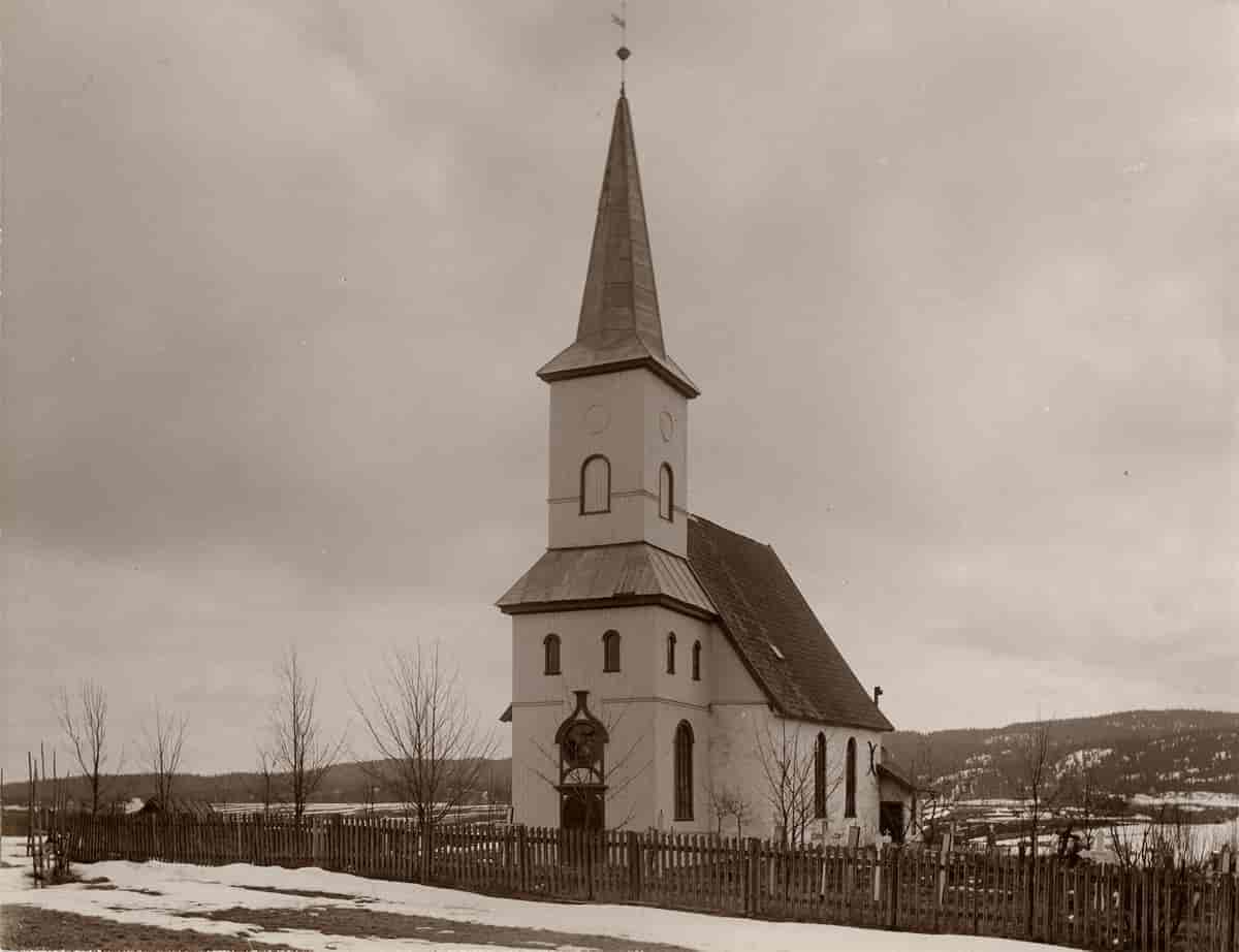 Lørenskog kirke ca. 1910.