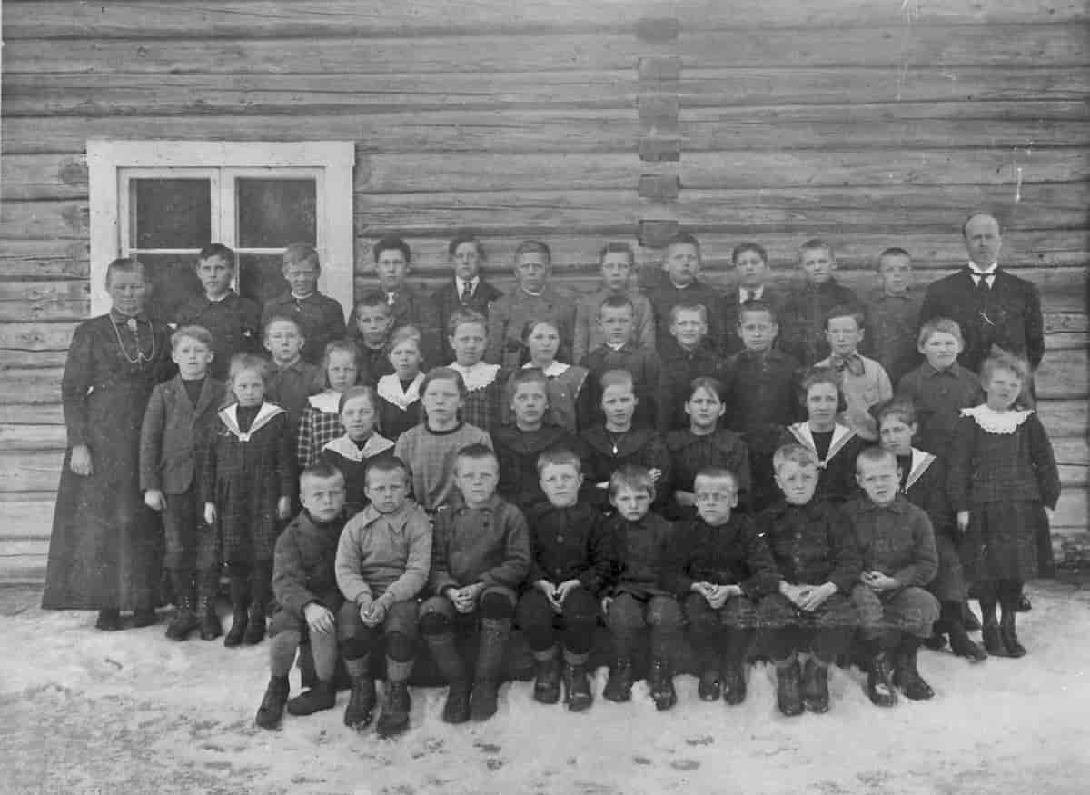 Folkeskolen på Elvål ca. 1922