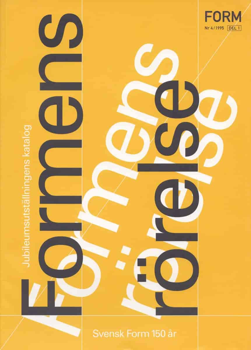 Katalog utgitt i anledning Svensk Forms 150-årsjubileum i 1995.
