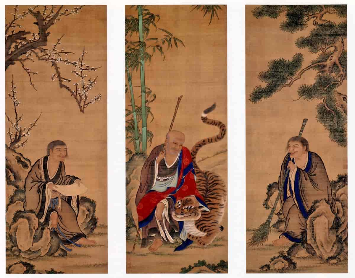 Hanshan, Fenggan og Shide