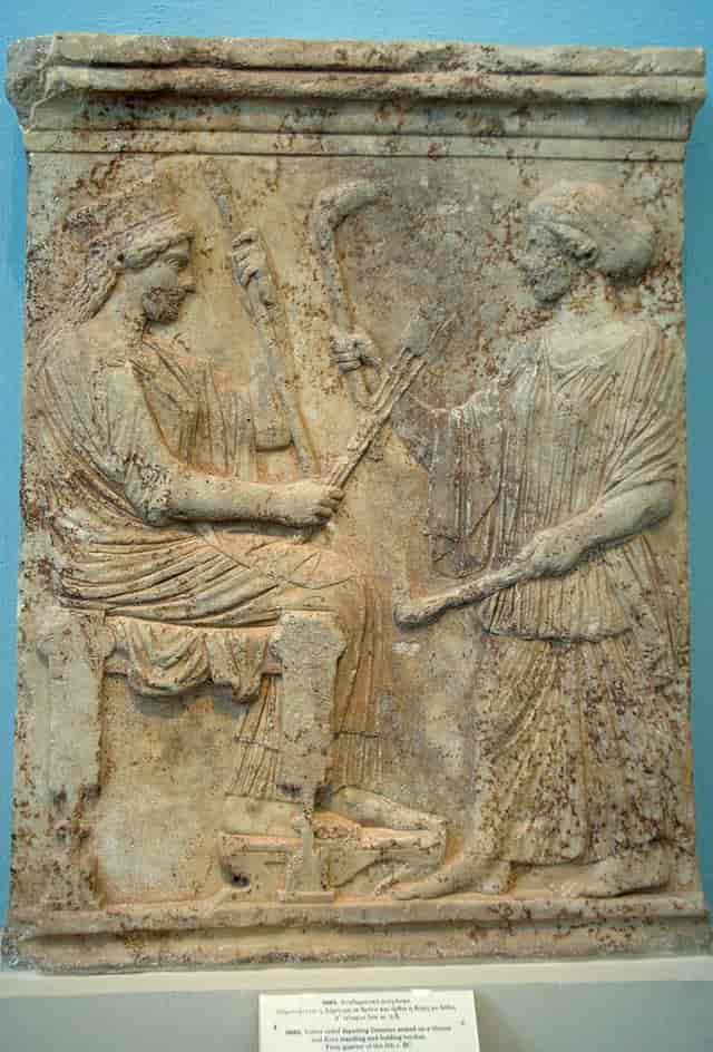Marmorrelieff fra Eleusis, cirka 500–475 fvt.