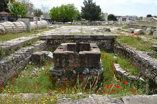 Fra tempelområdet i Eleusis