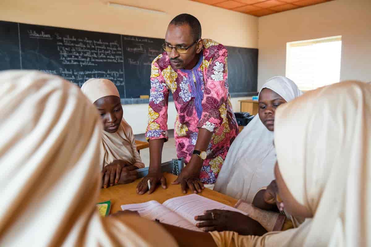 Studenter ved Niamey’s Teacher Training College (2017)