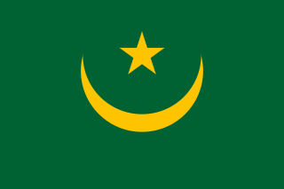 Mauritanias flagg fra 1959 til 2017